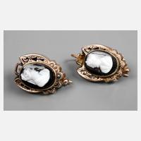 Ohrringe Gold mit Gemme111