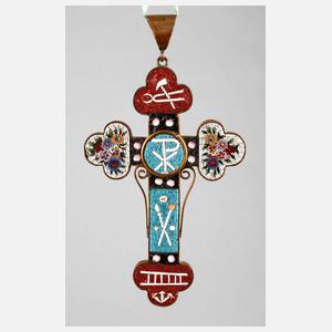 Großer Millefiorikreuzanhänger