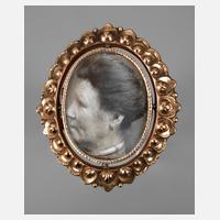 Portraitbrosche Schaumgold111