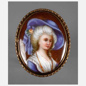 Porzellanbrosche Frankreich