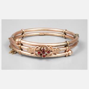 Armreif mit Granatbesatz