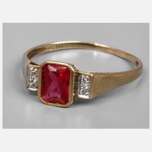 Damenring mit Steinbesatz