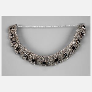 Silberarmband mit Markasitenbesatz