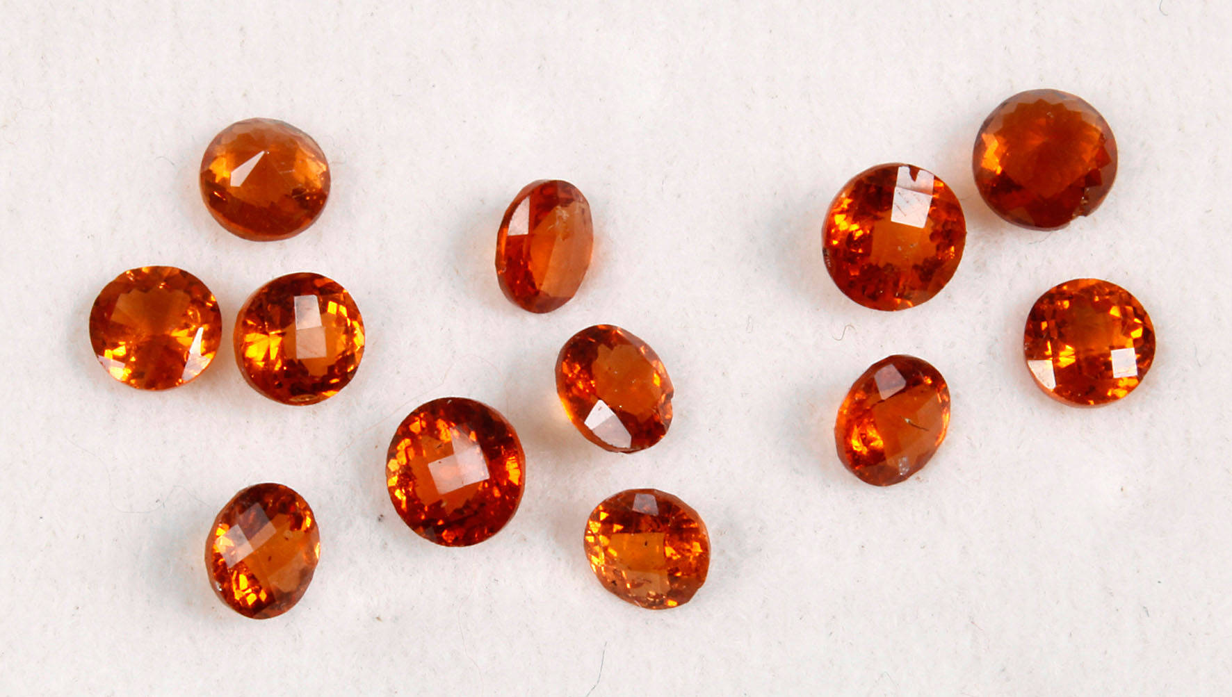 Konvolut facettierte Spessartin