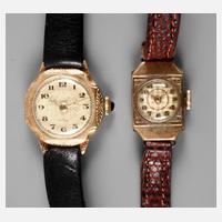 Zwei Damenarmbanduhren Art déco111