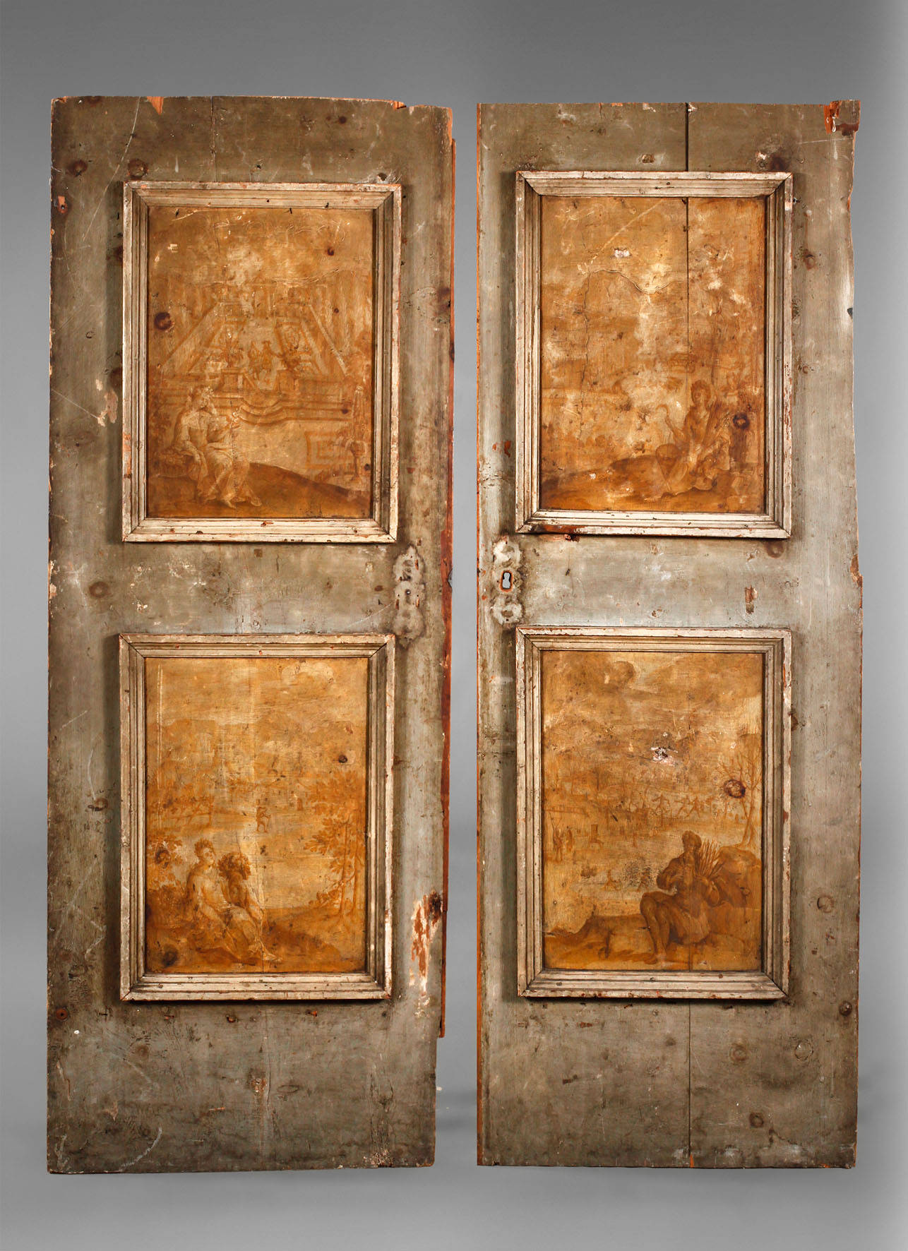 Paar Schranktüren Barock