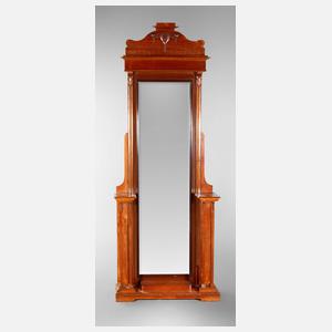 Jugendstil-Garderobenspiegel