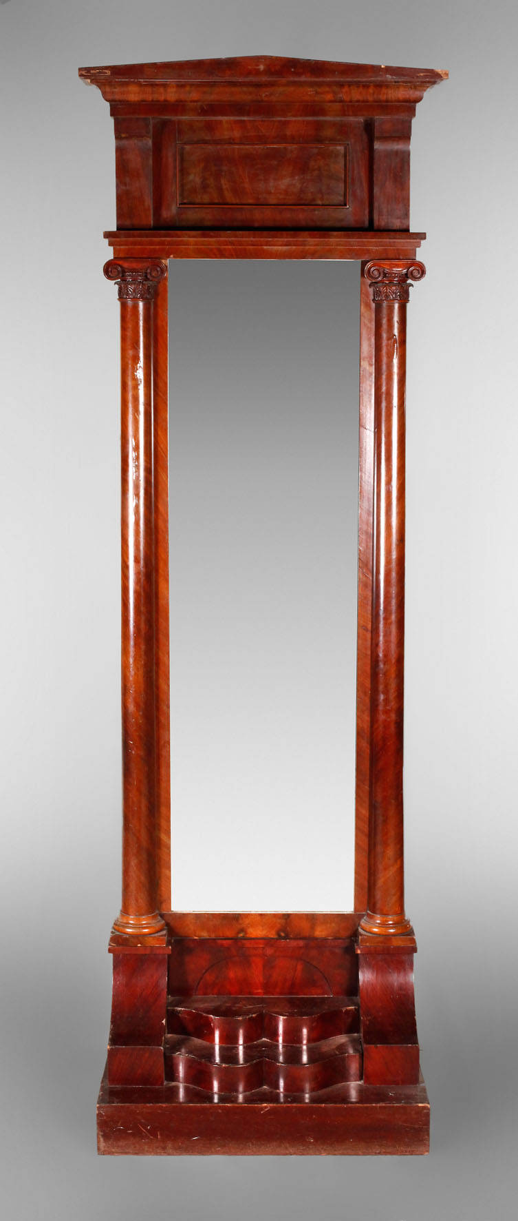 Großer Säulenspiegel Biedermeier