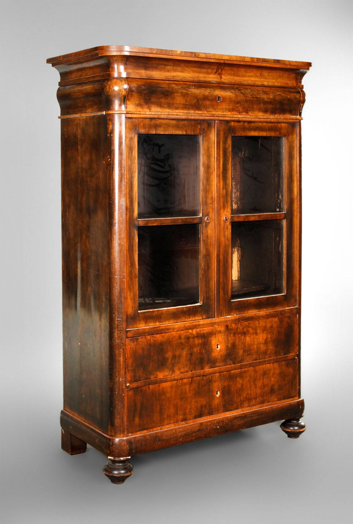 Glasschrank Spätbiedermeier