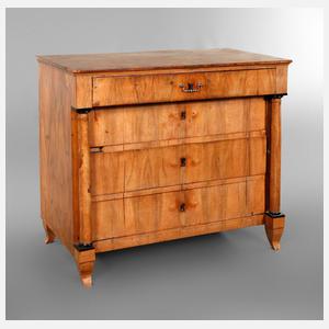 Biedermeiersäulenkommode