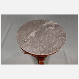 Runder Tisch mit Marmorplatte