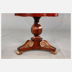 Runder Tisch mit Marmorplatte