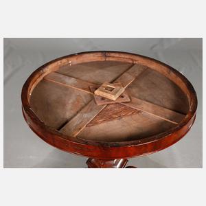 Runder Tisch mit Marmorplatte