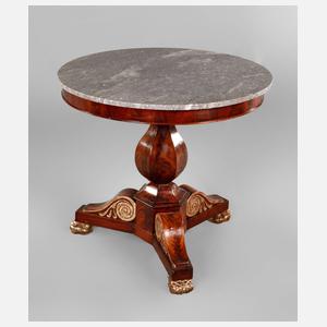 Runder Tisch mit Marmorplatte