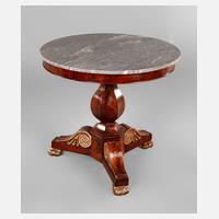 Runder Tisch mit Marmorplatte111
