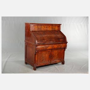Rollbüro mit Stehpultfunktion Louis Philippe