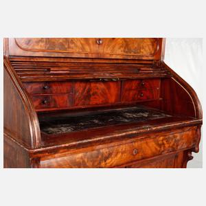 Rollbüro mit Stehpultfunktion Louis Philippe