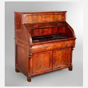 Rollbüro mit Stehpultfunktion Louis Philippe