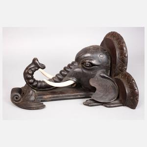 Wandkonsole Elefant