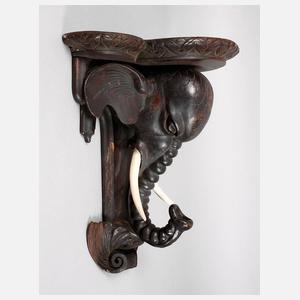 Wandkonsole Elefant