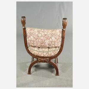 Scherensessel Neorenaissance