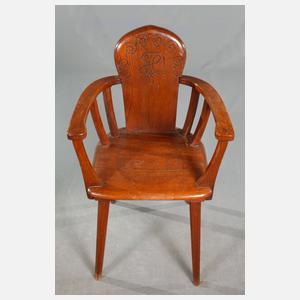 Paar Armlehnstühle Studentika