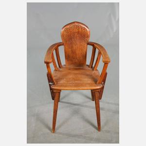 Paar Armlehnstühle Studentika