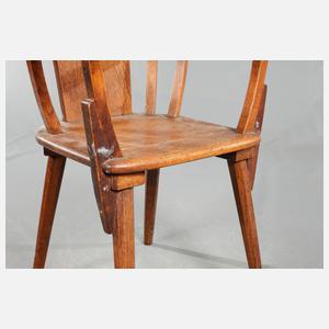 Paar Armlehnstühle Studentika