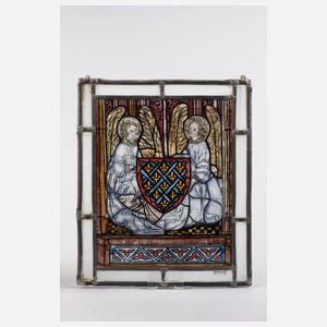 Zwei Bleiglasfenster