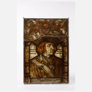 Zwei Bleiglasfenster