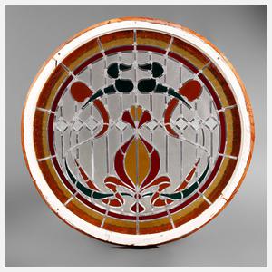 Rundes Bleiglasfenster