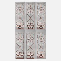 Sechs kleine Fenstergitter111