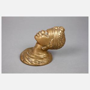 Paar figürliche Türknäufe