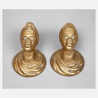 Paar figürliche Türknäufe111