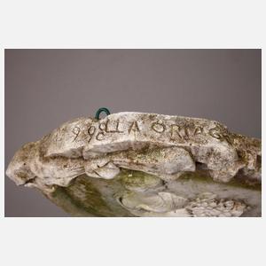 Paar ovale Wandplatten