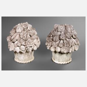 Paar Pfeilerbekrönungen