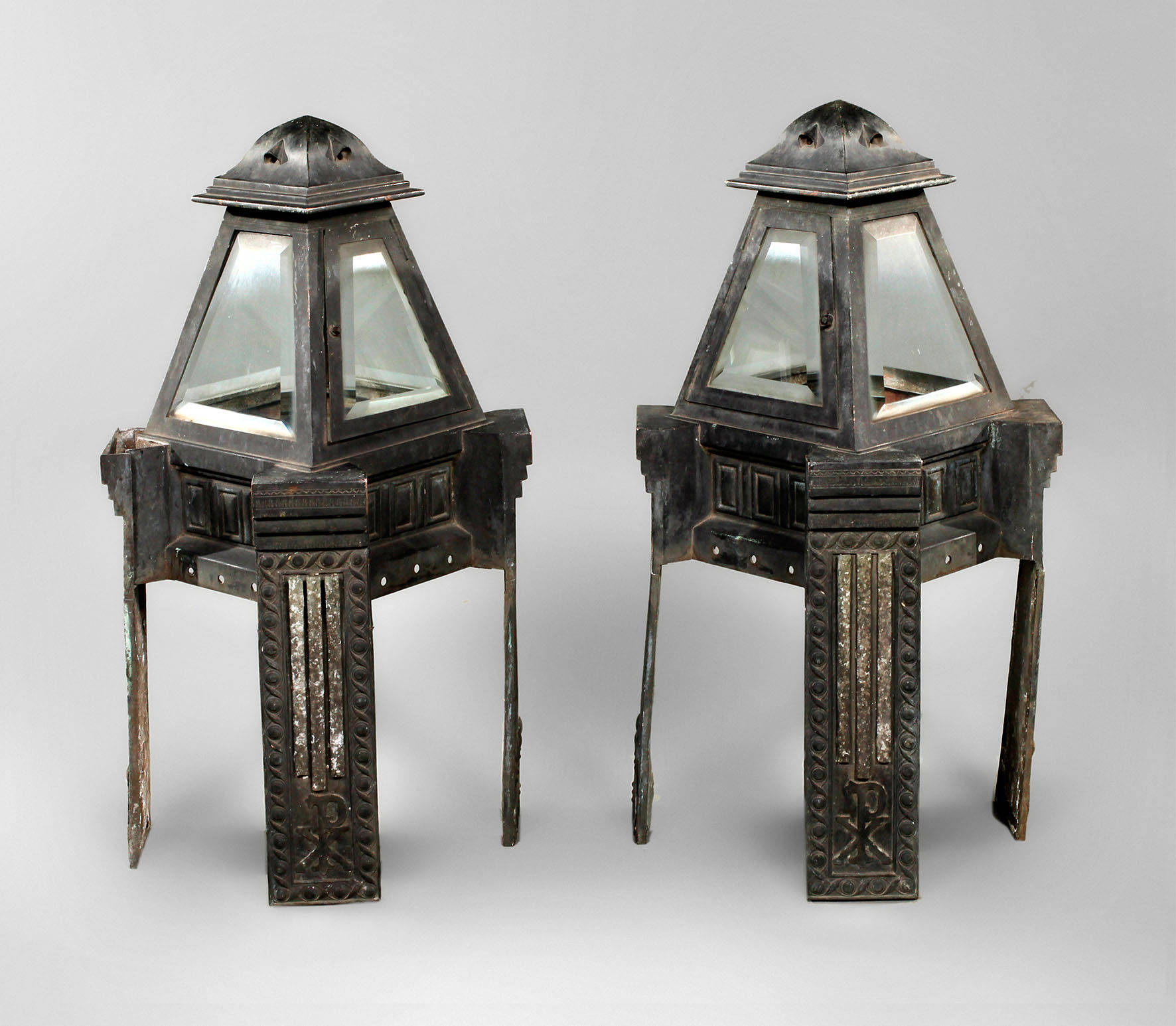 Paar Laternen Jugendstil