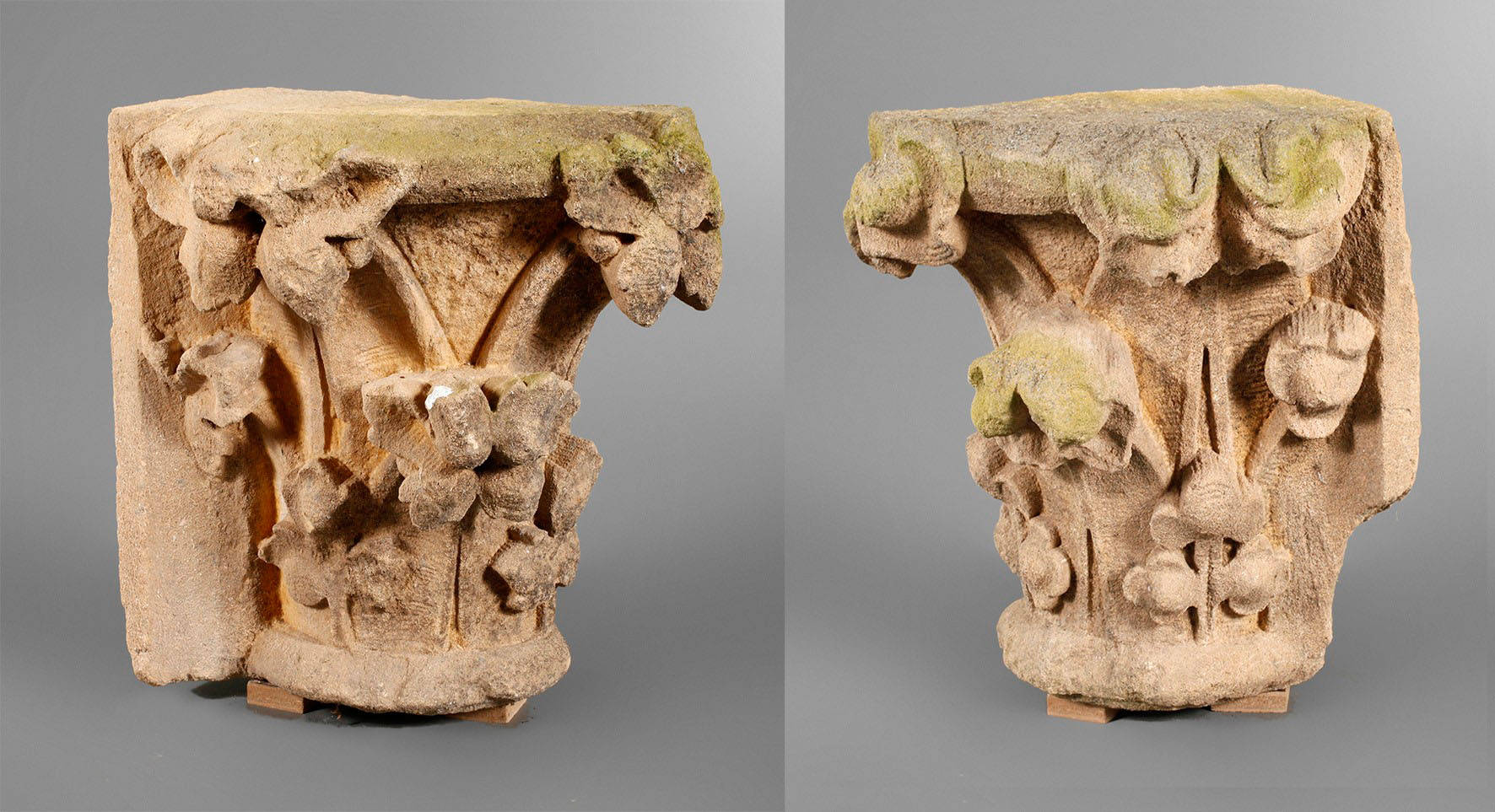 Zwei Gotische Eckkapitelle