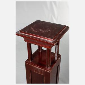 Blumensäule Mahagoni