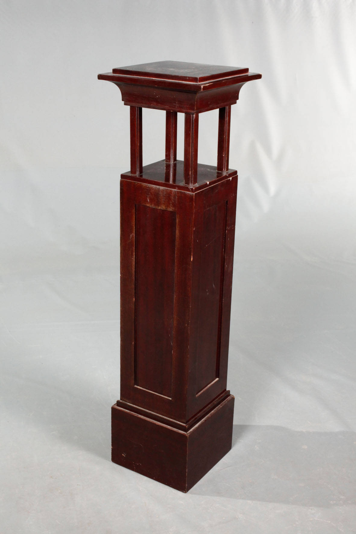 Blumensäule Mahagoni