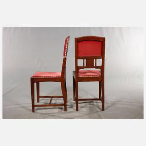 Acht Jugendstil-Stühle