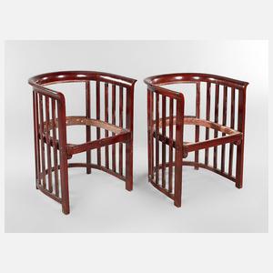 Paar Sessel Josef Hoffmann