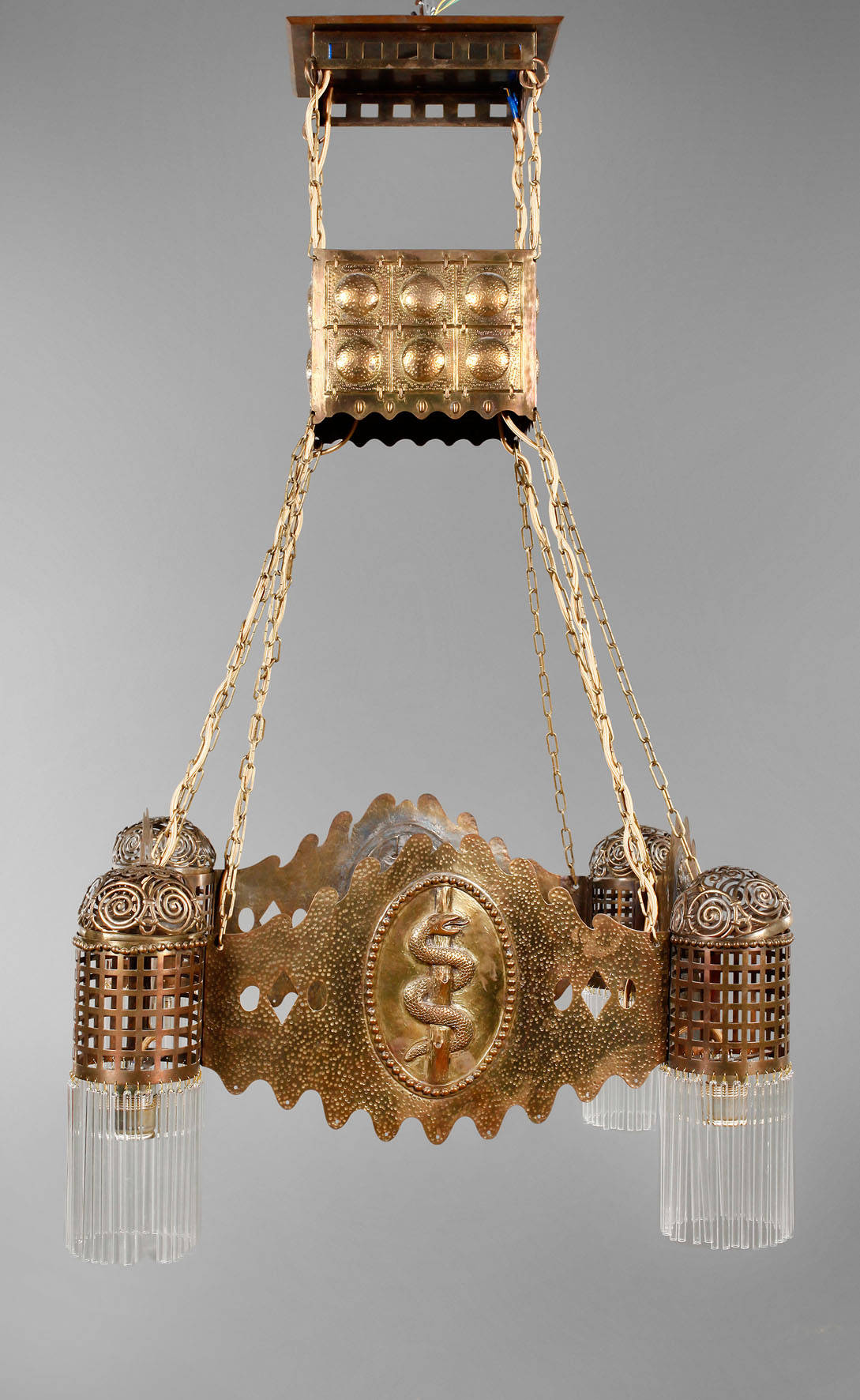 Große Deckenlampe Jugendstil