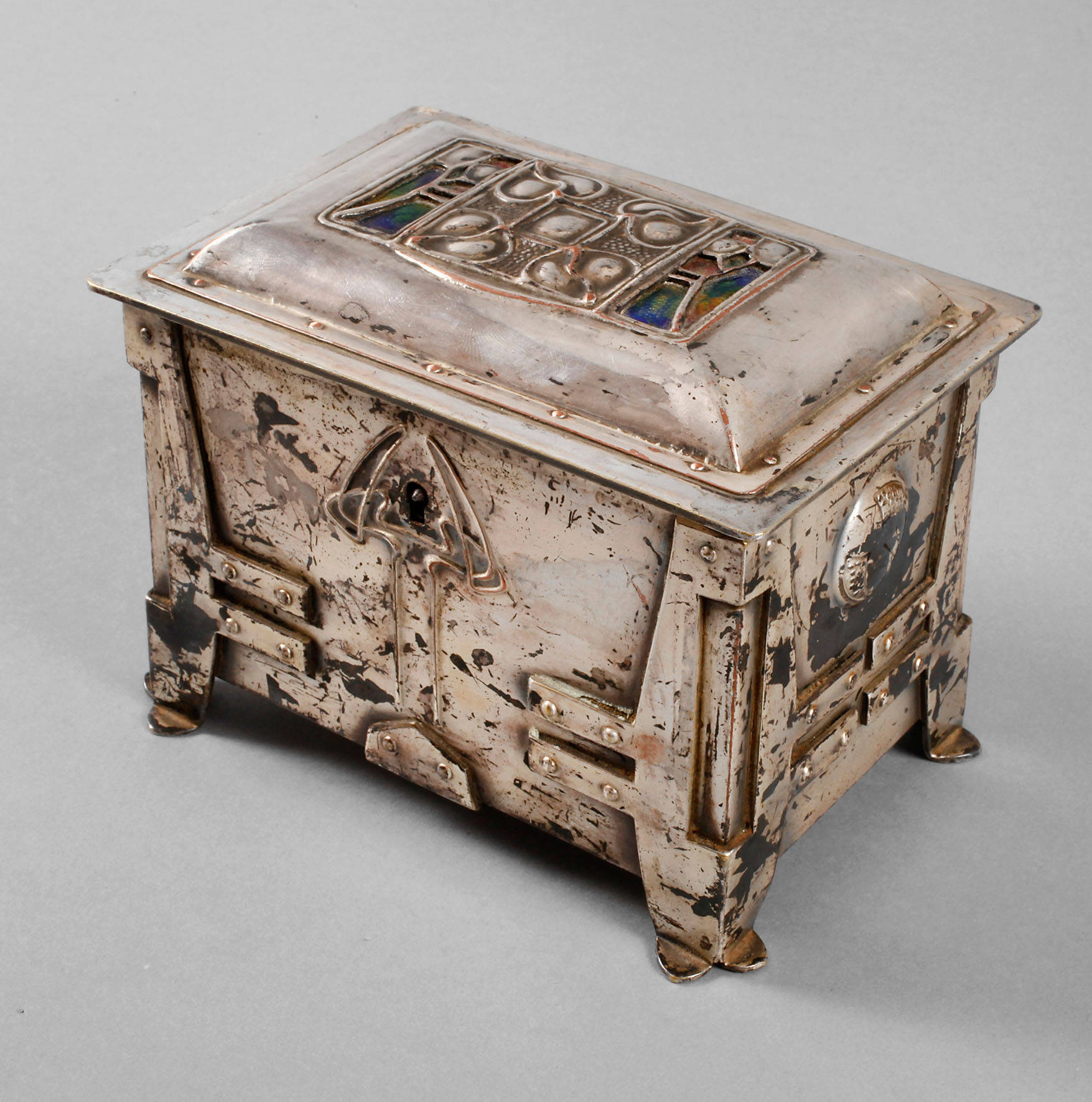 England Deckeldose Arts and Crafts