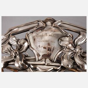 Große Jugendstiljardiniere Silber