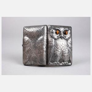 Zigarettenetui als Eule
