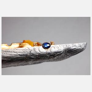 Zigarettenetui als Eule