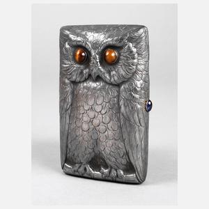 Zigarettenetui als Eule
