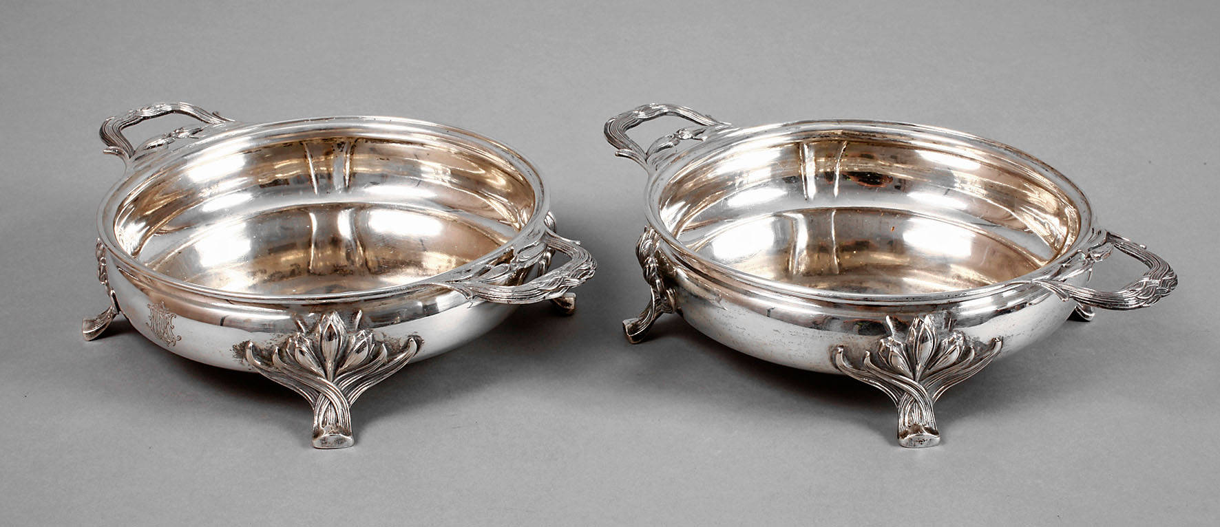 Silber zwei Jugendstilschalen Wien