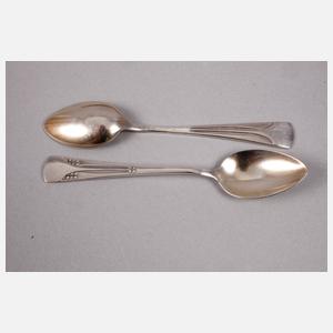 WMF zwölf Mokkalöffel Quadratendekor